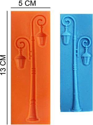 Butedo Sokak Lambası Silikon Şeker Hamuru, Sabun, Mum Kalıp