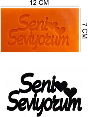 Butedo Seni Seviyorum Silikon Şeker Hamuru, Sabun, Mum Kalıp