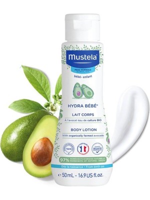 Mustela Hydra Bebe 50 ml Renkli Nemlendirici Vücut Losyonu Hassas Ciltler İçin Uygun
