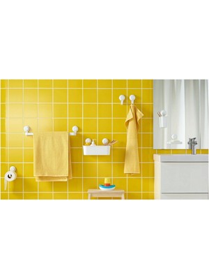 Ikea Tisken Vantuzlu Banyo Duş Sepeti 28X17 cm