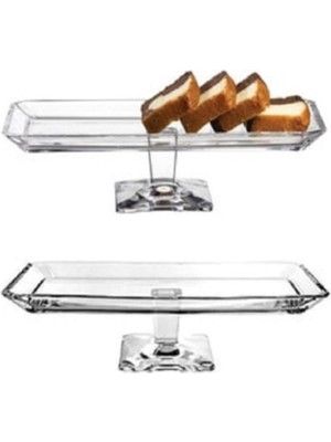 Paşabahçe 2'li Nude Ayaklı Baton Servis Tabağı