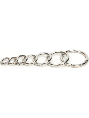 Haicheng Shop Gümüş Tarzı 11 mm 5 Adet Metal Yaylı Kapı O Ring Açılabilir Anahtarlık Deri Çanta Kemer Kayışı Köpek Zinciri Toka Yapış Toka Klip Tetik Dıy Bagaj (Yurt Dışından)