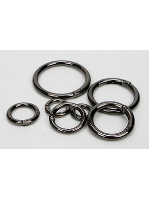 Haicheng Shop Gümüş Tarzı 11 mm 5 Adet Metal Yaylı Kapı O Ring Açılabilir Anahtarlık Deri Çanta Kemer Kayışı Köpek Zinciri Toka Yapış Toka Klip Tetik Dıy Bagaj (Yurt Dışından)