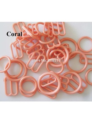 Haicheng Shop Gösteri Tarzı Olarak Mercan Uygun 12MM Kemer Nbnlaf Sütyen Tokaları (O Ring + 8 Slider) Renkli Plastik Toka Düğmeleri Iç Giyim Aksesuarları (Yurt Dışından)