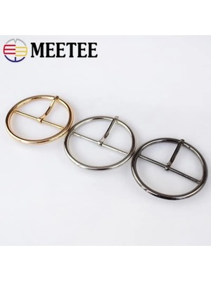 Haicheng Shop Gümüş Tarzı 20 mm 4 Adet Meetee mm Yuvarlak Metal Kemer Tokası Ayarlamak Pin Tokaları Dıy Kadın Ceket Dikiş Düğmeleri Çanta Giyim Dekor Aksesuarları (Yurt Dışından)