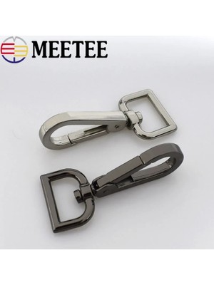 Haicheng Shop Pirinç Tarzı 16MM 2 Adet Meetee mm Metal Çanta Toka Karabina Döner Istakoz Toka Yapış Kanca Anahtarlık Kayışı Deri Donanım Aksesuarı (Yurt Dışından)