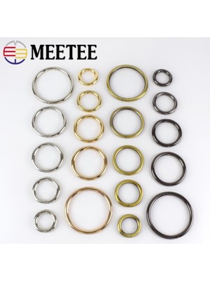 Haicheng Shop Silahsiyah Stil 32MM-20 Adet Meetee Metal O Şekli Halka Toka Daire Bağlantı Kancası Dıy Çanta Askı Kemer Köpek Yaka Parçaları Aksesuar (Yurt Dışından)