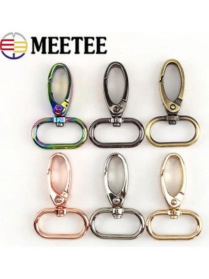 Haicheng Shop Pirinç Tarzı 32 mm Meetee mm Çanta Askı Kanca Toka Metal Döner Istakoz Sanp Toka Dıy Dokuma Kanca Anahtarlık Tetik Tokaları Aksesuar (Yurt Dışından)