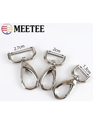 Haicheng Shop Gümüş Tarzı 32 mm 2 Adet mm Metal Tokalar Çıkarılabilir Istakoz Karabina Köpek Tasması Anahtarlık Döner Tetik Alkış Kanca Dıy Aksesuarları (Yurt Dışından)