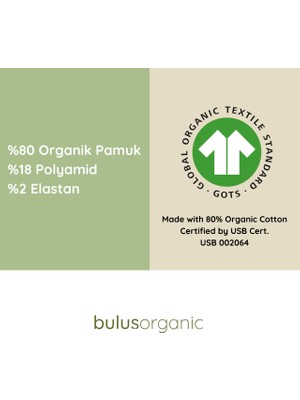 Buluş Organic Çiçek Desenli Tayt Çorap