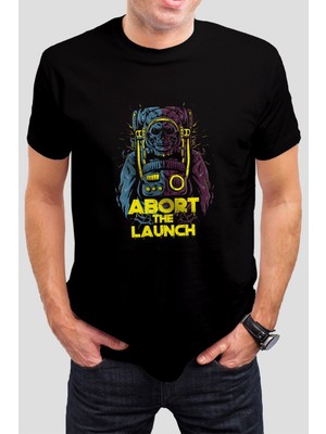 T-35 Kuru Kafa Baskılı Siyah Unisex Tişört