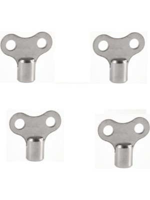 Kalde 4 Adet Radyatör Petek Havlupan Hava Alma Pürjör Anahtarı