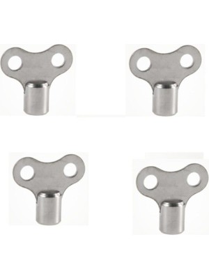 Kalde 4 Adet Radyatör Petek Havlupan Hava Alma Pürjör Anahtarı