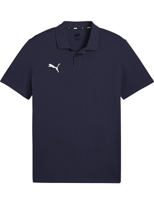 Puma Teamgoal Casuals Polo Erkek Futbol Antrenman Tişörtü Mavi Rahat Kesim Tasarım