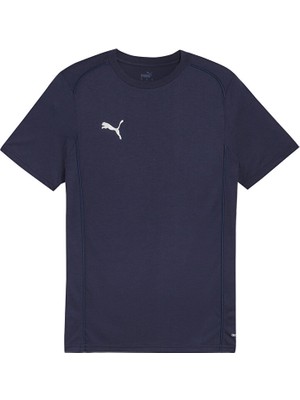 Puma Teamfinal Casuals Tee Erkek Futbol Tişörtü 65854406 Mavi