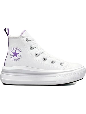 Converse Chuck Taylor All Star Move Çocuk Beyaz Platform Sneaker.102
