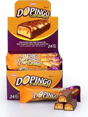 Cici Dopingo Karamel 18Gr . 24 Adet (1 Kutu)