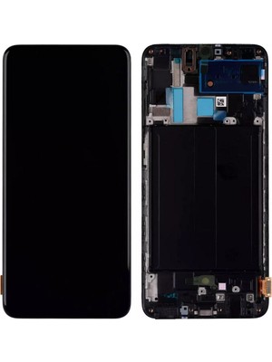Samsung A70 A705 Uyumlu LCD Dokunmatik Ekran OLED Çıtalı Siyah Büyük Ekran