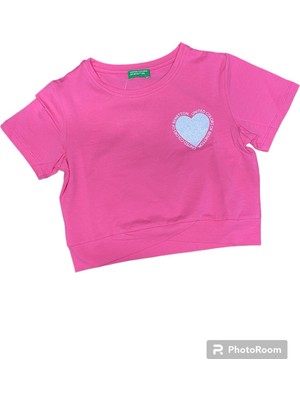 Benetton Kız Çocuk Tişört BNT-G21266-029