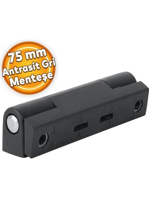 Azra Yapı Antrasit Gri 75 mm Pvc Pimapen Pencere Menteşesi (10 Adet)