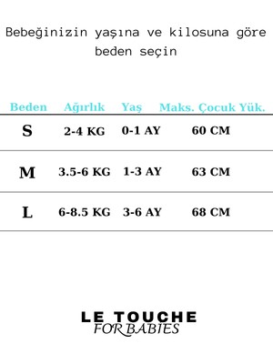 Le Touche Bebek Kundak– Yenidoğan Kendi Kendini Yatıştıran Kundak – Erkek Kız Bebek Uyku Tulumu