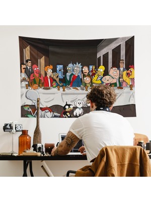 The Lucid Lab Champions Last Supper Duvar Örtüsü - 100 cm x 135 cm