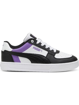 Puma Caven 2.0 Block Jr Beyaz Spor Ayakkabı Kadın Hafif ve Esnek Suni Deri Malzeme