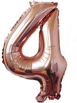 Kidspartim 4 Rakam Rose Gold Folyo Balon 40 Inç 100 cm