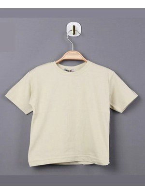Çıt Çıt Kids Erkek ve Kız Çocuk Unisex Kısa Kollu Oversize Düz Tişört