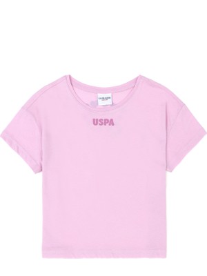 U.S. Polo Assn. Kız Çocuk Pembe Tişört 50288447-VR041