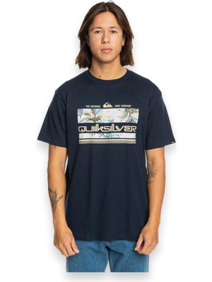 Quiksilver Tropical Rainbow Erkek Mavi Tişört
