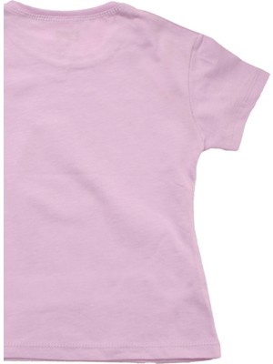 Canix Kids Gökkuşağı Baskılı Kız Tshirt Lila