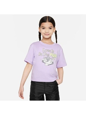 Nike Sweet Swoosh Paır Tee Çocuk T-Shirt 36L799-PAK