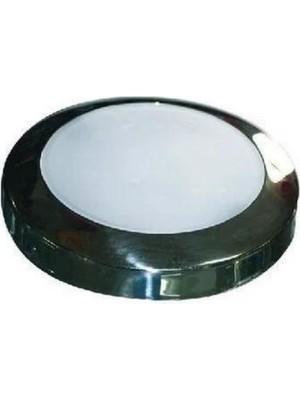 Deniz Marketi Yüzeye Montaj Armatür Lamba Parlak Metal 20W Halojen 150MM