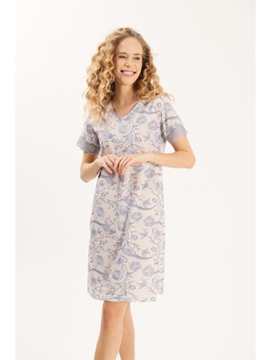 Yeni İnci Pamuk Kadın Gecelik