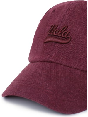 Ucla Fortuno Bordo Baseball Cap Nakışlı  Unisex Şapka