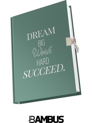 Bambus Home Pastel Renkler Hatıra Defteri Kilitli Günlük Anı Adage Seri