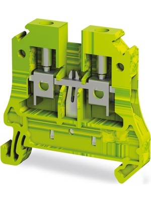 Elektrik Evi 5 Adet Ntt 2,5 mm Topraklam Ray Klemens Sarı Yeşil Renk