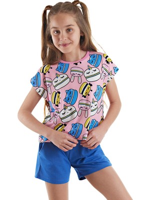 Mshb&G Tatlı Kurabiyeler Kız Çocuk T-Shirt Şort Takım
