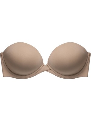Magic Form 2087 Düz Kumaşlı Çok Dolgulu Askısız Sütyen