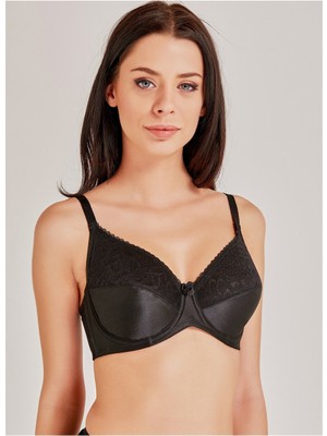 Magic Form 6297 Dantelli İçi Boş Toparlayıcı Sütyen - Siyah