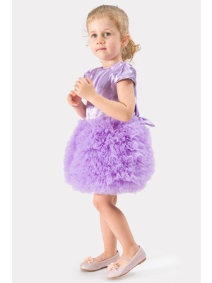 Bebesev Bebek Kız Çocuk Doğum Günü Parti Düğün Elbise Tüllü Tütü Astarlı Çocuk Giyim bebek giyim Kız Bebek