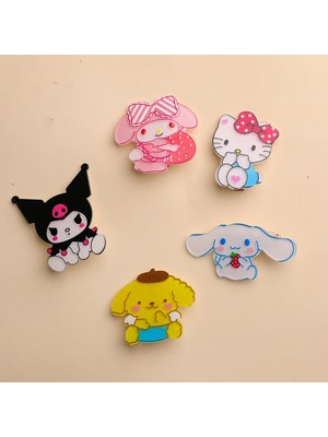 Piraye Gift Sanrio Karakterleri Sevimli Toka Set 5 Li