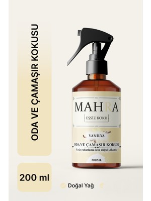 Mahra Shop Mahra Vanilya Oda ve Çamaşır Spreyi Oda Kokusu Oda Spreyi Room Spray 200ML