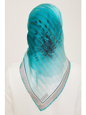 Armine İpek Eşarp 2024 Yaz - 9100-34 Mint Twill