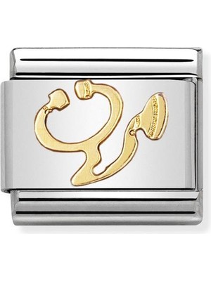 Nomination Composable Classic Dekoratif Link - Günlük Hayat - Stetoskop - (17 Stethoscope) 18K Altın