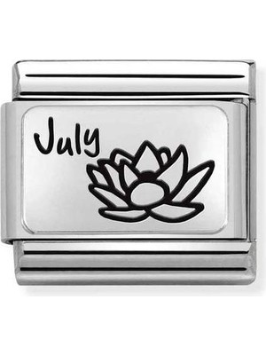 Nomination Composable Classic Dekoratif Link - Plakalar Aylar - Temmuz - (19 July) 925 Gümüş