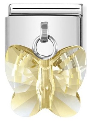 Nomination Composable Classic Dekoratif Charm - Charm Kristal  - Altın - (28 Gold)