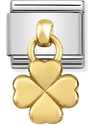 Nomination Composable Classic Dekoratif Charm - Charm Semboller - Dört Yaprak Yonca -  18K Altın