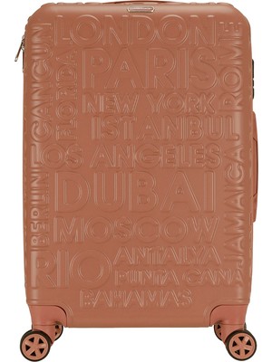 Lumberjack Lugano -K Abs 4fx Pudra Unisex Küçük Boy Valiz